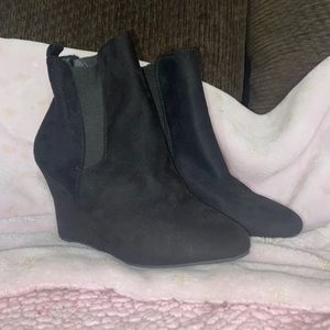 Black ankle boots